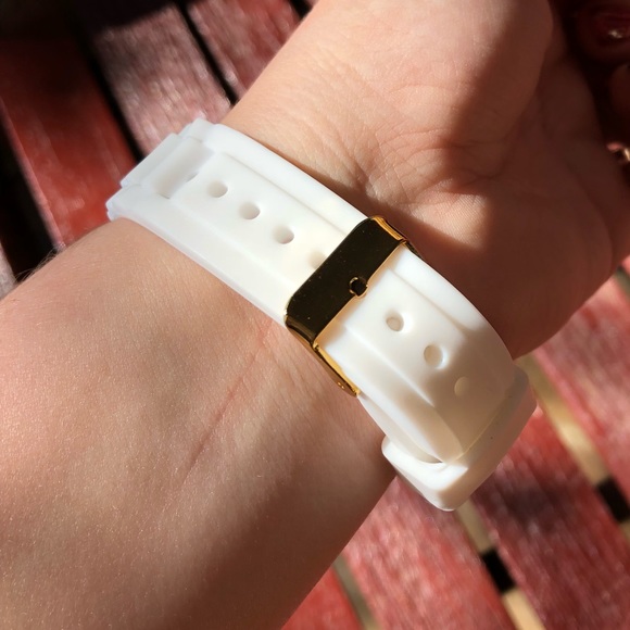 T+J Design Gold and White Watch - Picture 2 of 4